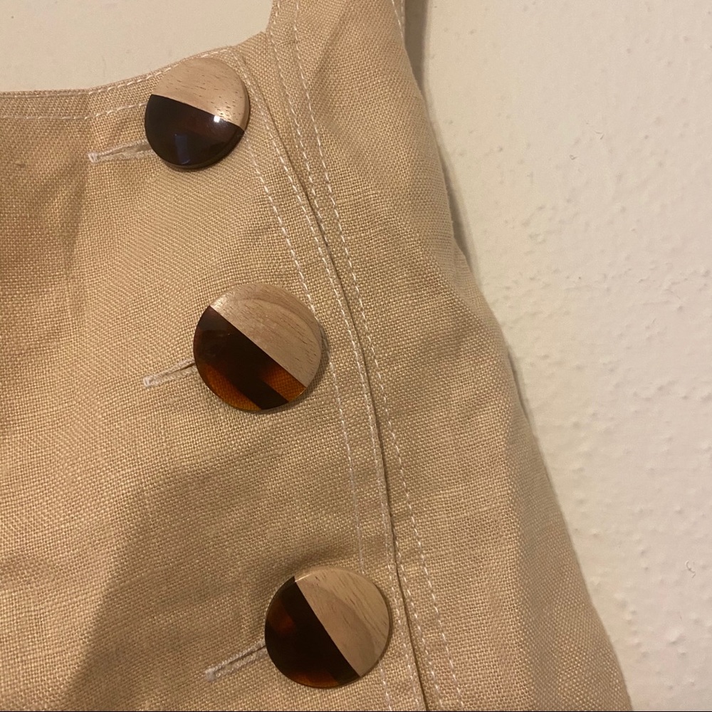 Sold NICHOLAS NEW Linen Pinafore Open Back Tank - Picture 5 of 10